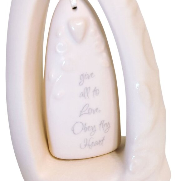 Enesco Ever Love Bride and Groom Wedding Topper Bell Bisque Porcelain 2006 - Picture 3 of 7